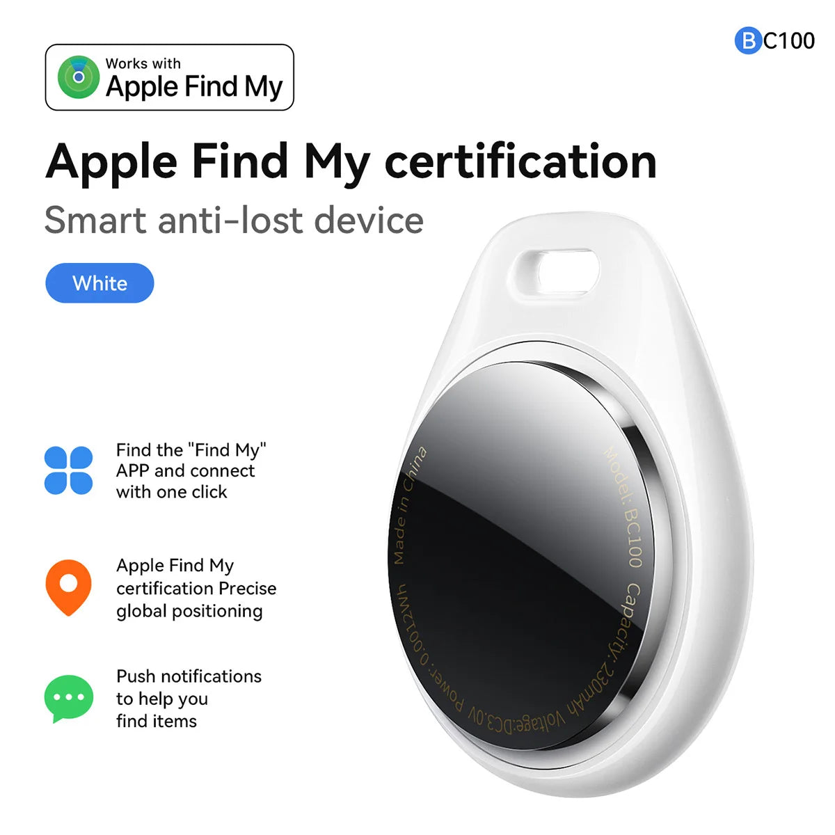 HOCO BC100 Smart Tracker Compatible with Apple Find My