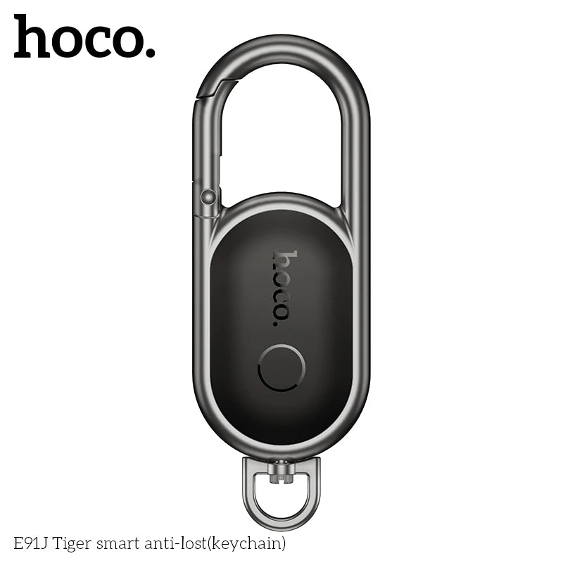 Smart anti-lost keychain with hoco branding on a white background