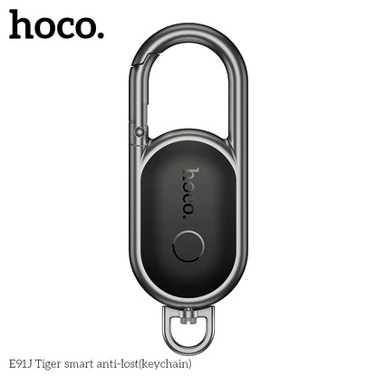 Smart anti-lost keychain with hoco branding on a white background
