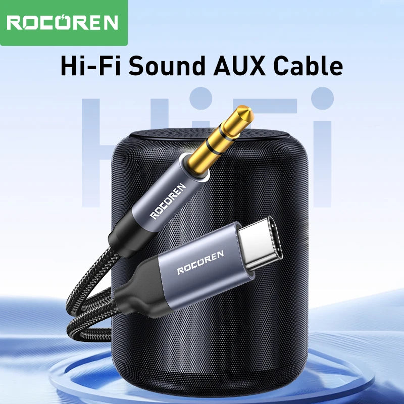 ROCOREN USB-C to 3.5mm AUX Audio Cable