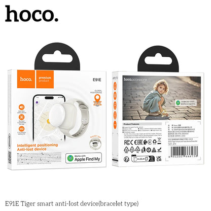 hoco E91E Tiger smart anti-lost device packaging on a white background