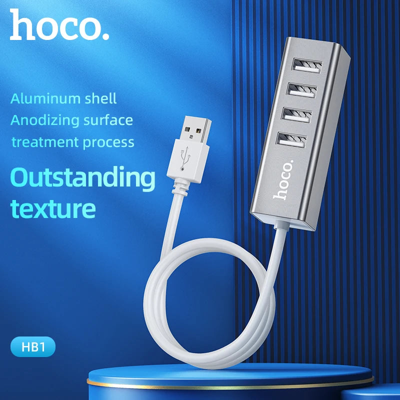 HOCO HB1 4-Port USB 2.0 High-Speed Hub