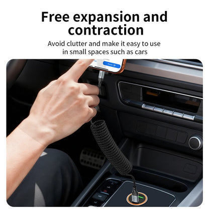 HOCO X121 60W USB-C Spiral Fast Charging Cable