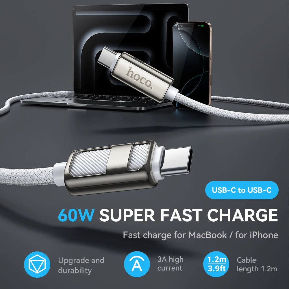 HOCO U137 PowerDisplay 60W USB-C Fast Charging Cable