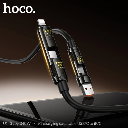 HOCO U143 4-in-1 Fast Charging Cable 240W
