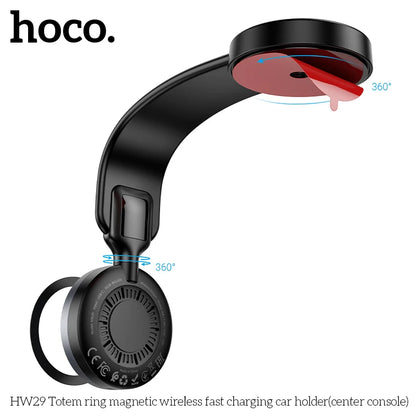 HOCO HW29 Magnetic Wireless Car Charger 15W