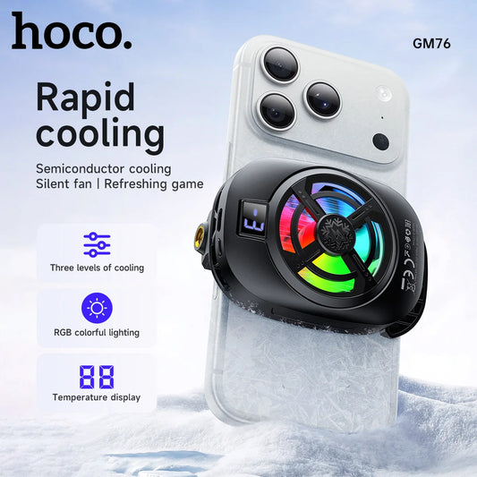 HOCO GM76 Magnetic Phone Cooler with RGB Display