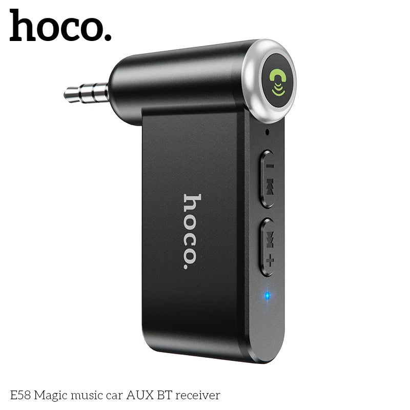 HOCO E58 Bluetooth AUX 3.5mm Receiver with Microphone