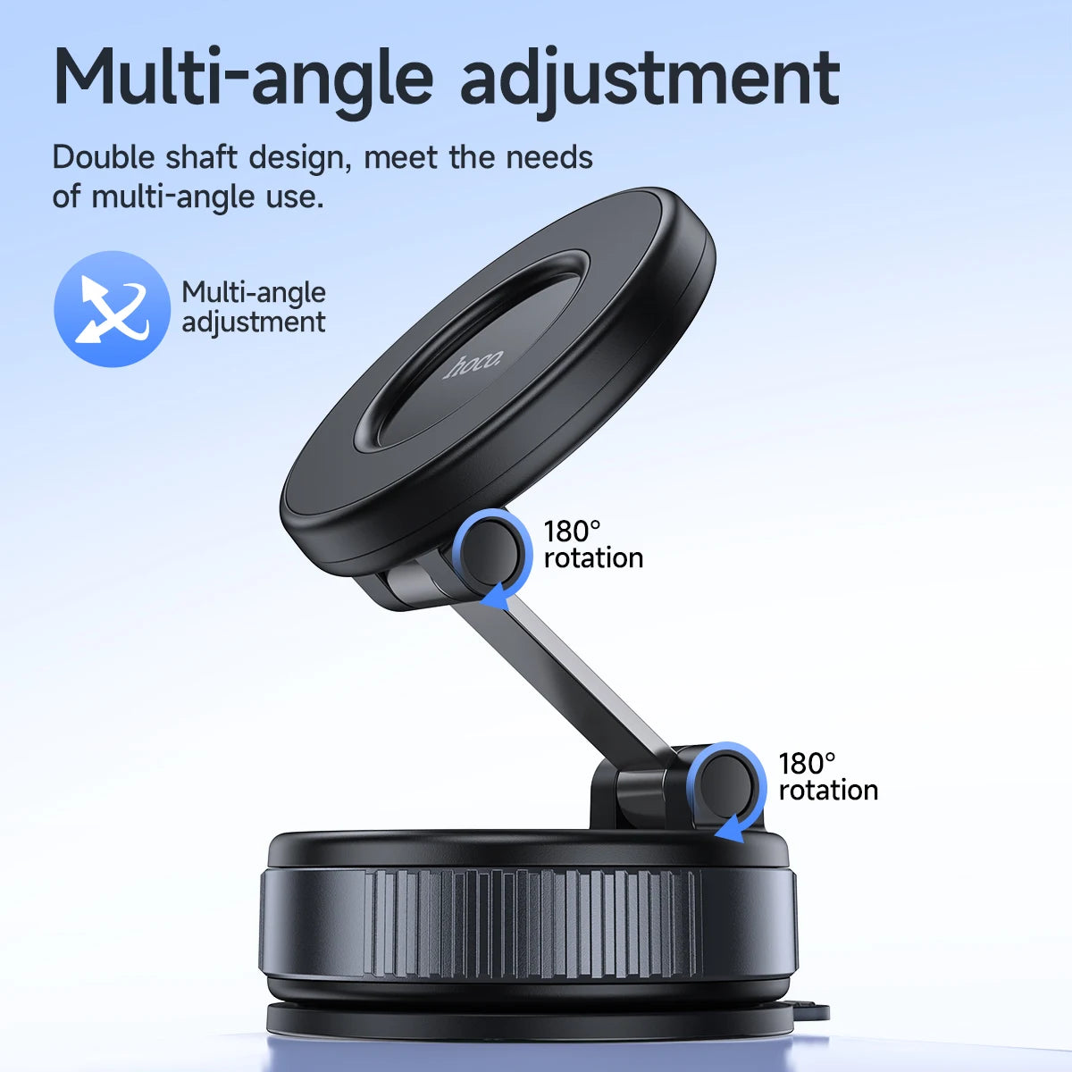 HOCO H86 Vacuum Magnetic Car Phone Holder (360° Rotation)