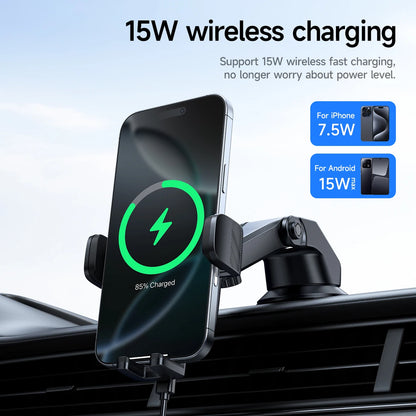 HOCO HW32 Signature Wireless Charging Car Mount
