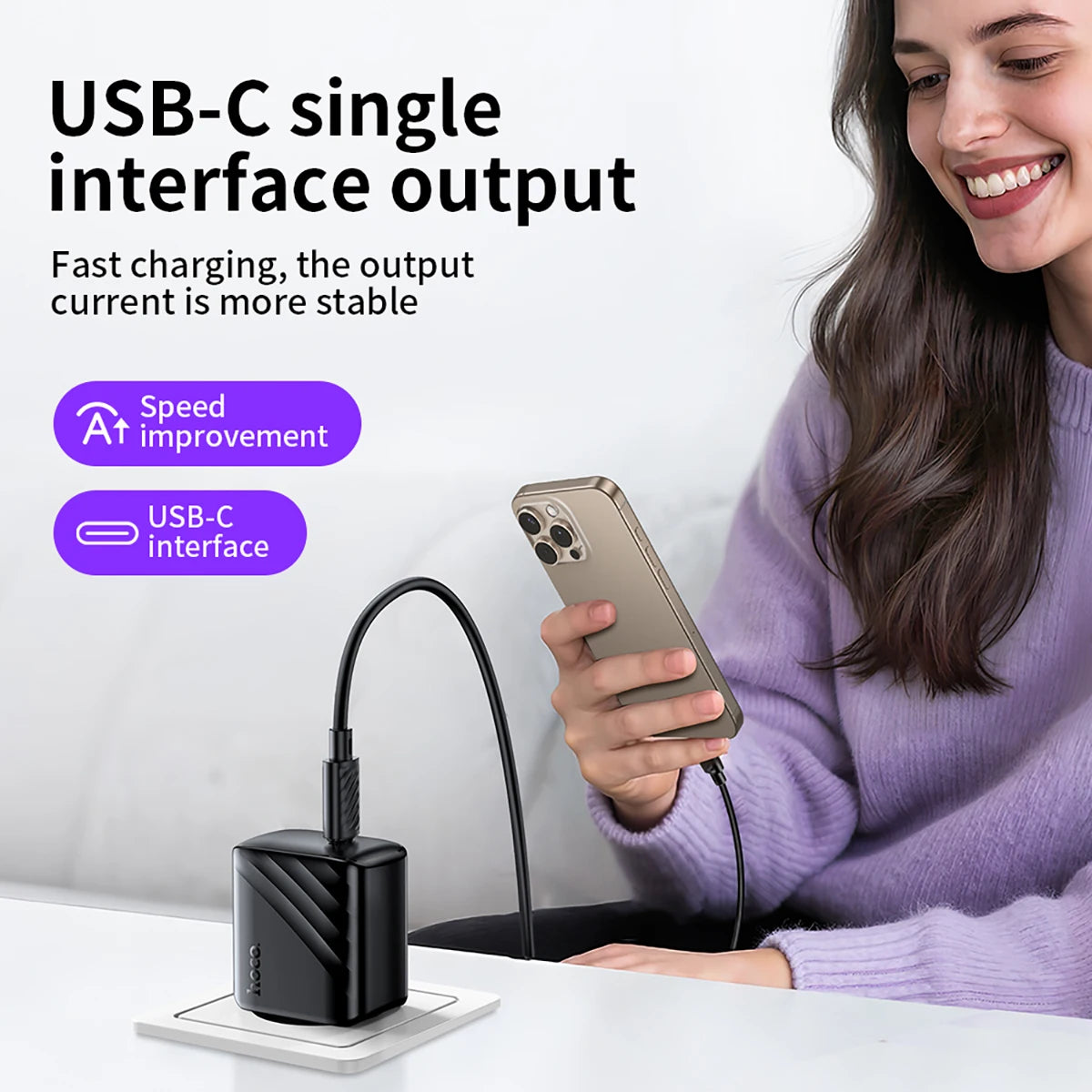 HOCO CS24A TurboCharge PD25W Wall Charger