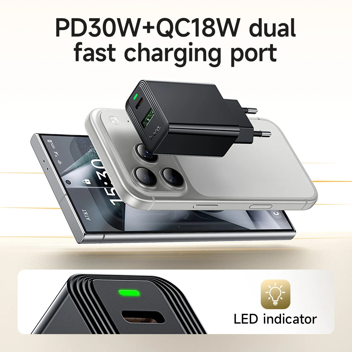 HOCO CS95A GaN 30W Fast Charger Kit with USB-C Cable