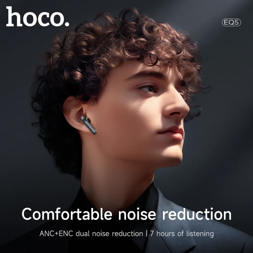 HOCO EQ5 ANC Wireless Earbuds with ENC Microphones