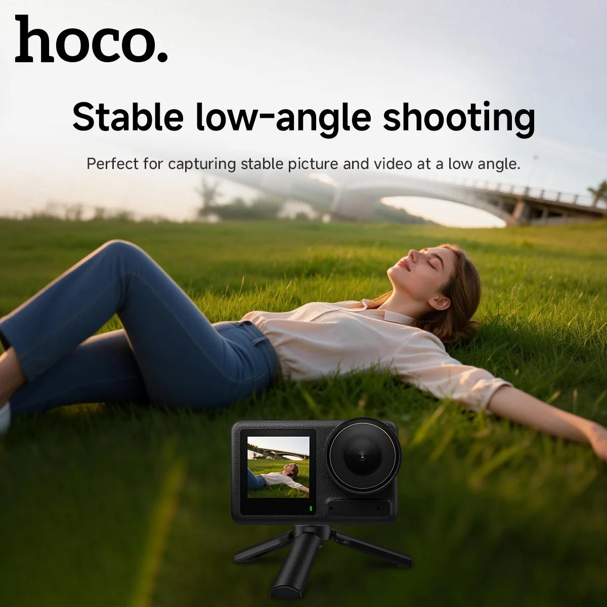 HOCO K100 3-in-1 Mini Tripod for Smartphones and Action Cameras