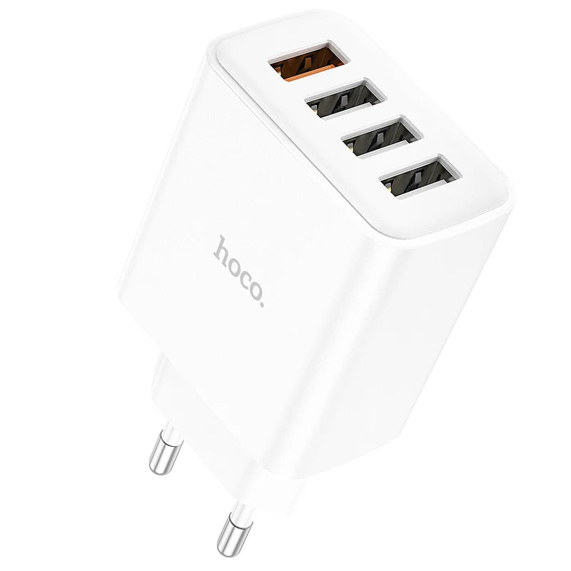 HOCO C102A 4-Port USB Wall Charger QC 3.0 18W