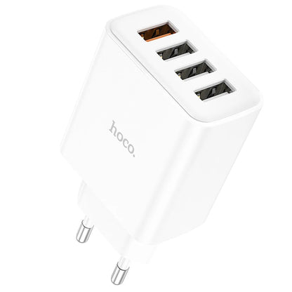 HOCO C102A 4-Port USB Wall Charger QC 3.0 18W