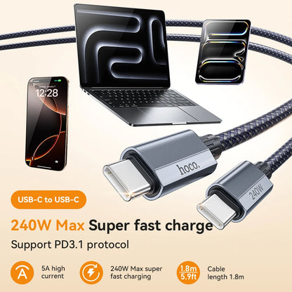 HOCO U134 USB-C to USB-C PD 3.1 Cable 240W