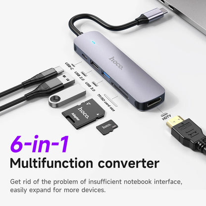 HOCO HB28 6-in-1 USB-C Multifunction Docking Hub