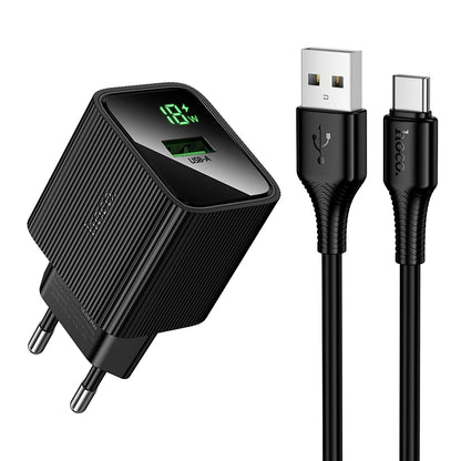 HOCO CS81A PowerDisplay 18W Fast Charger