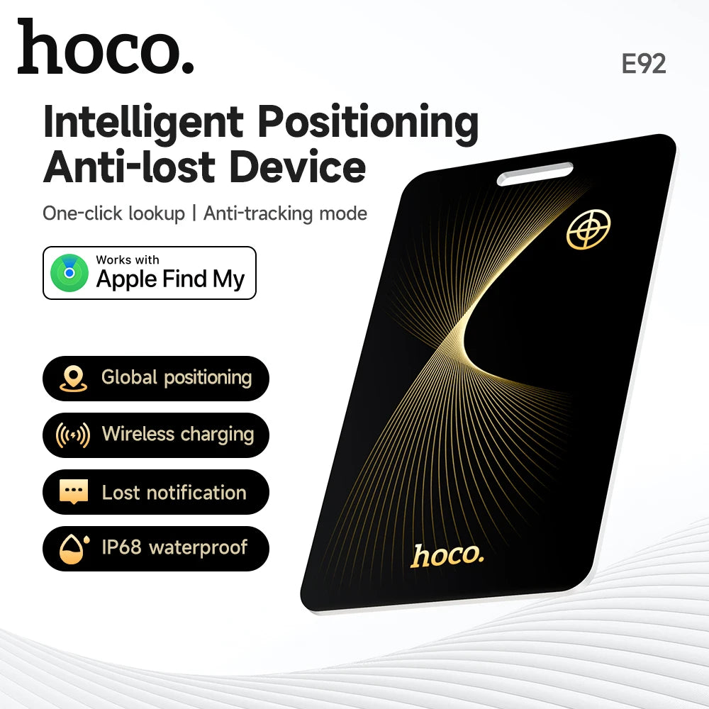 HOCO E92 Smart GPS Card Tracker – Find My Compatible Anti-Lost Device