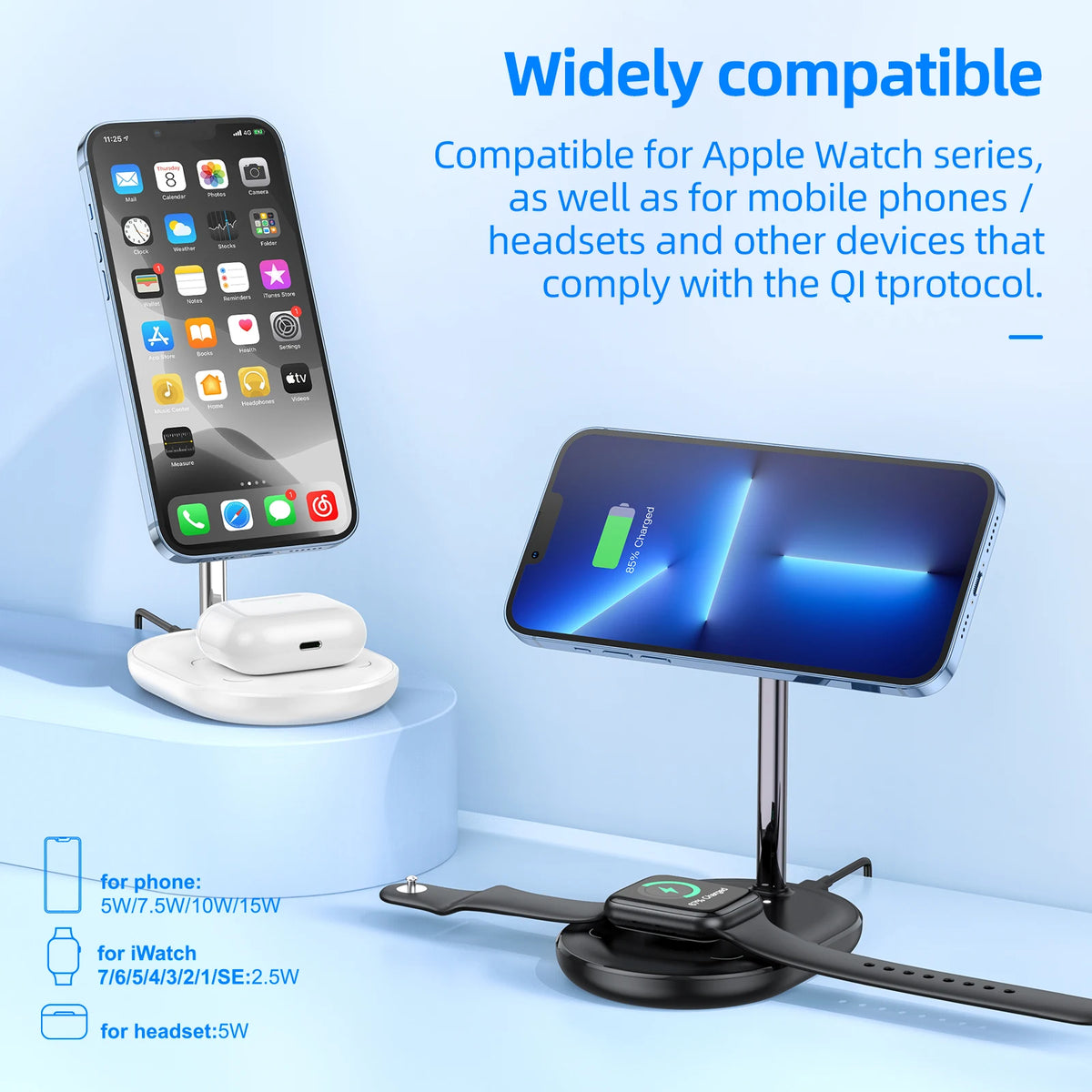 HOCO CW40 3-in-1 Magnetic Wireless Charging Stand