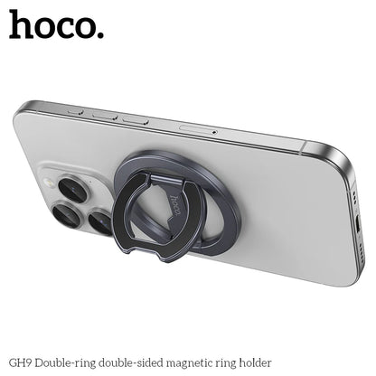 HOCO GH9 Magnetic Double Ring Phone Holder (MagSafe Compatible)