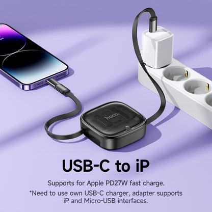 HOCO U140 6-in-1 Retractable Charging Cable Kit 60W