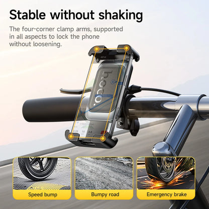 HOCO H78 Bicycle & Motorcycle Phone Mount with 360° Rotation
