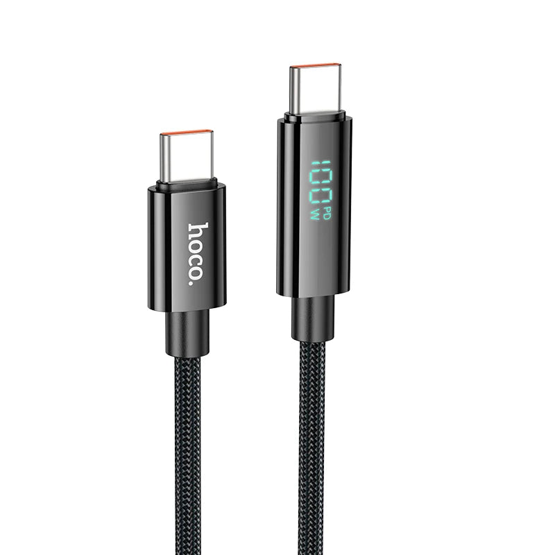 HOCO U125 100W USB-C to USB-C Cable with LED Display