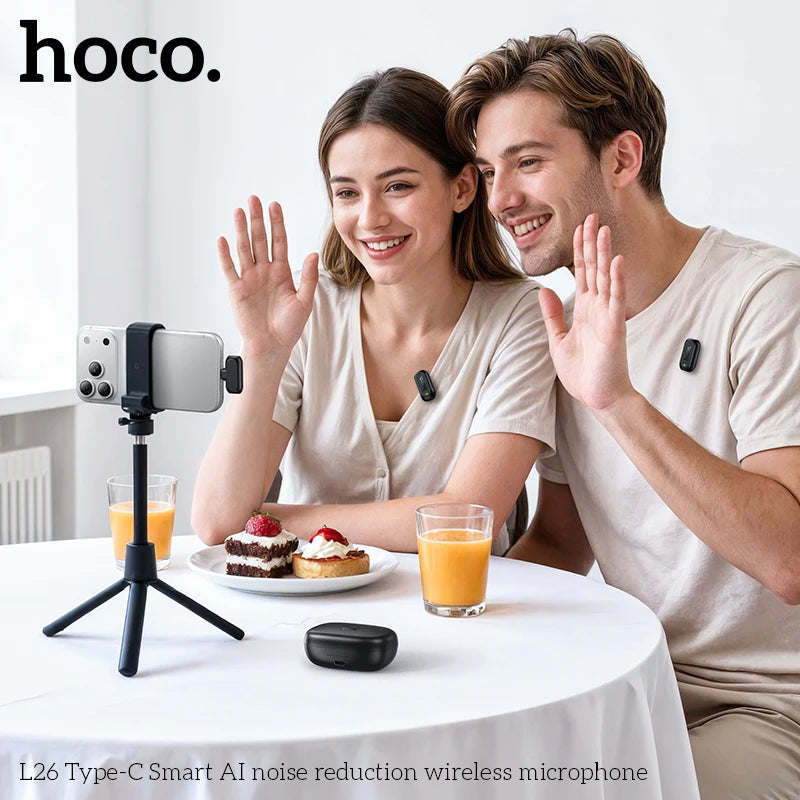 HOCO L26 Wireless Lavalier Microphone for USB-C