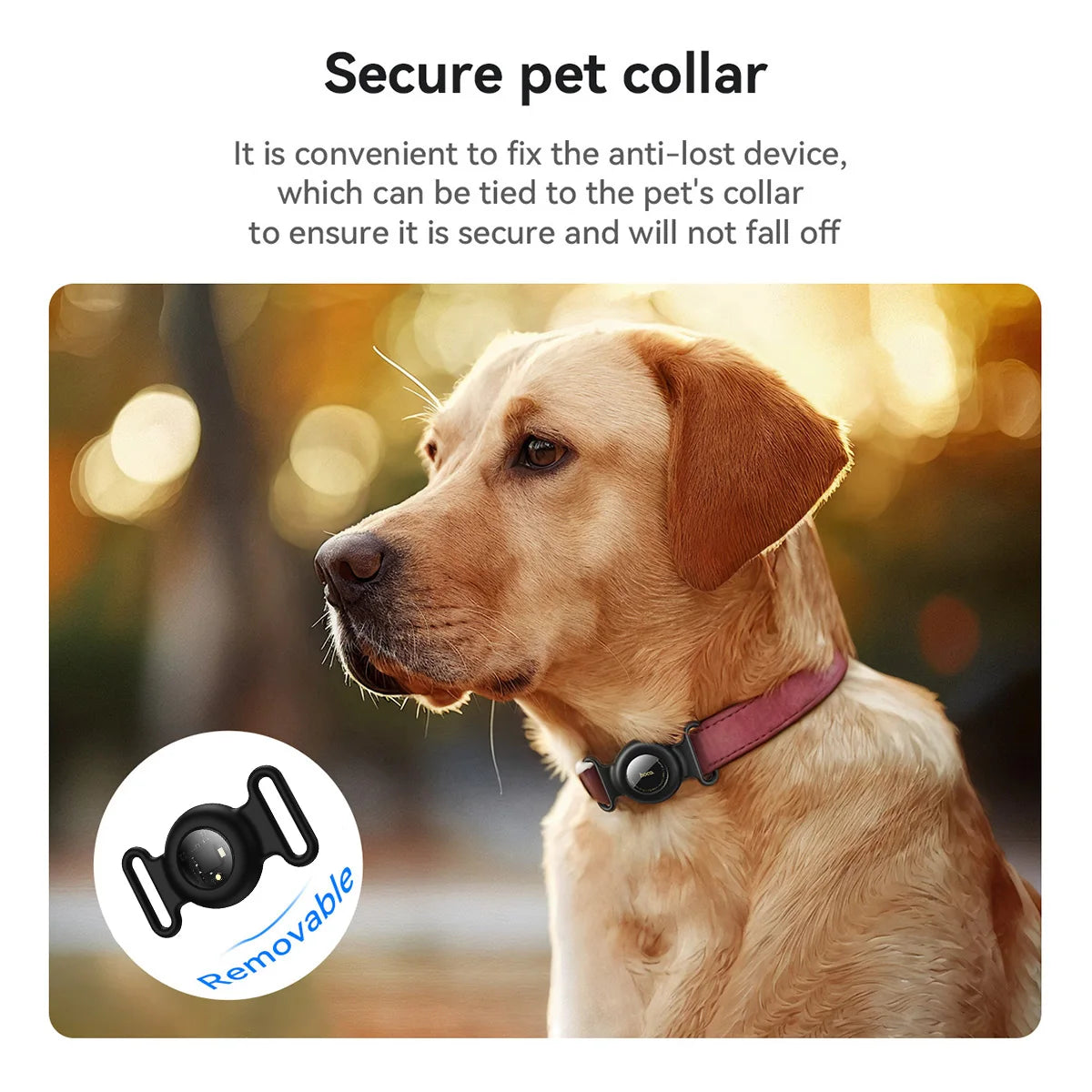 HOCO E91C Smart Pet Tracker with Apple Find My