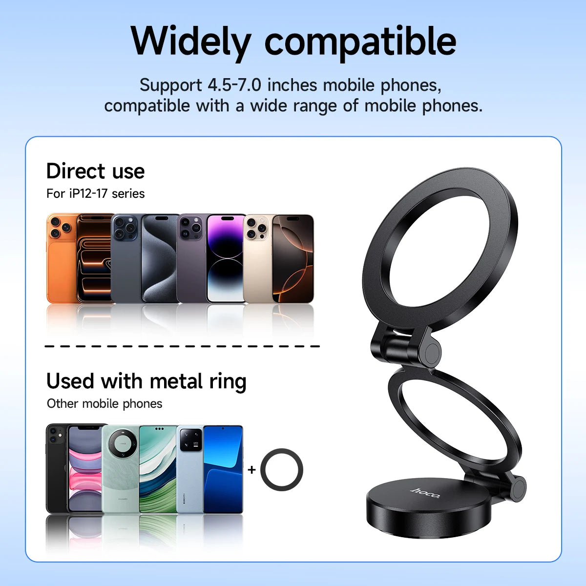 HOCO H98 Foldable Magnetic Car Phone Mount