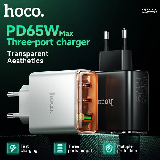 HOCO CS44A 65W Dual USB-C Fast Charger