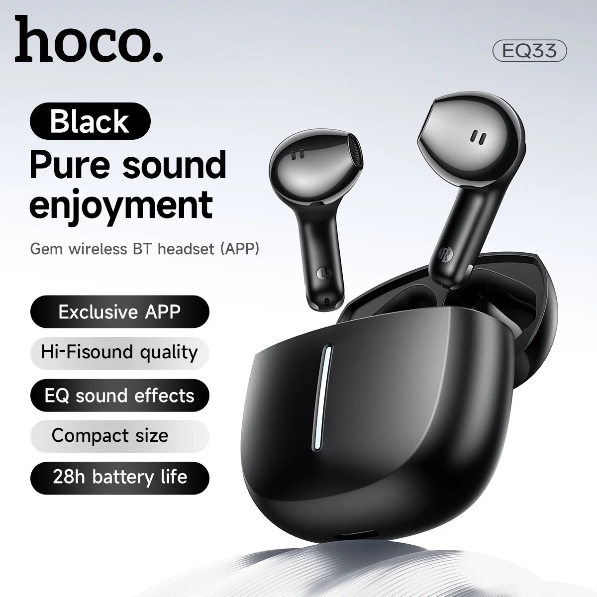 HOCO EQ33 App-Controlled True Wireless Earbuds