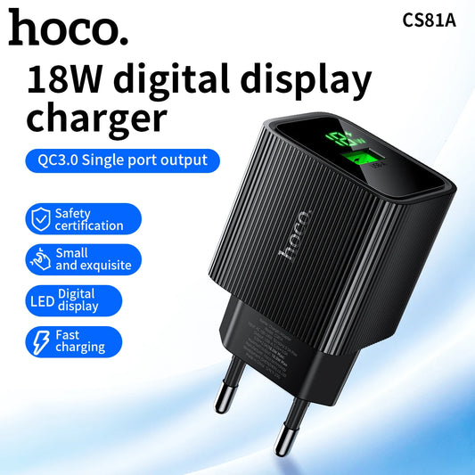 HOCO CS81A PowerDisplay 18W Fast Charger