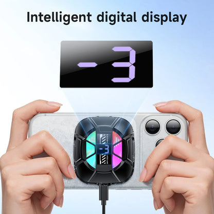 HOCO GA5 Magnetic Phone Cooler with Digital Display and RGB