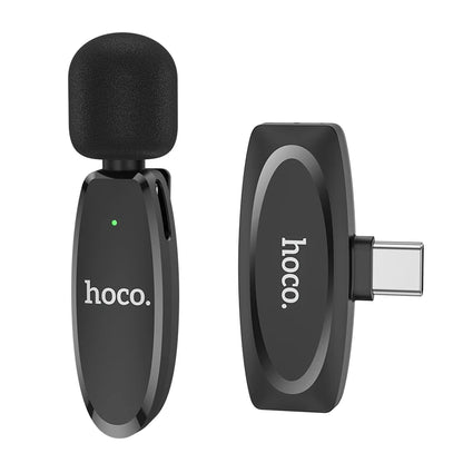 HOCO L15 Wireless Lavalier Microphone USB-C
