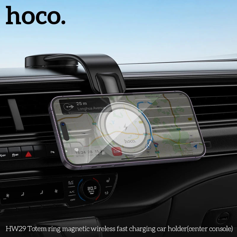 HOCO HW29 Magnetic Wireless Car Charger 15W