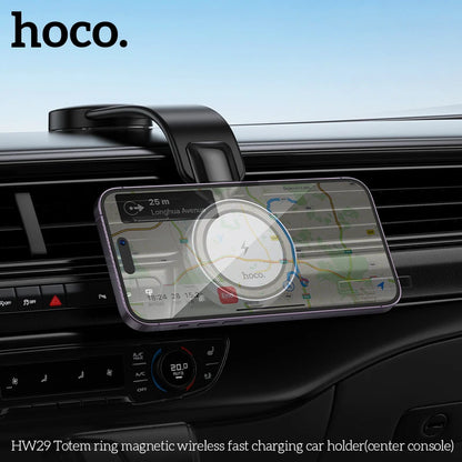HOCO HW29 Magnetic Wireless Car Charger 15W