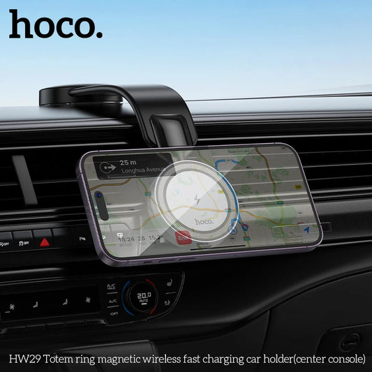 HOCO HW29 Magnetic Wireless Car Charger 15W