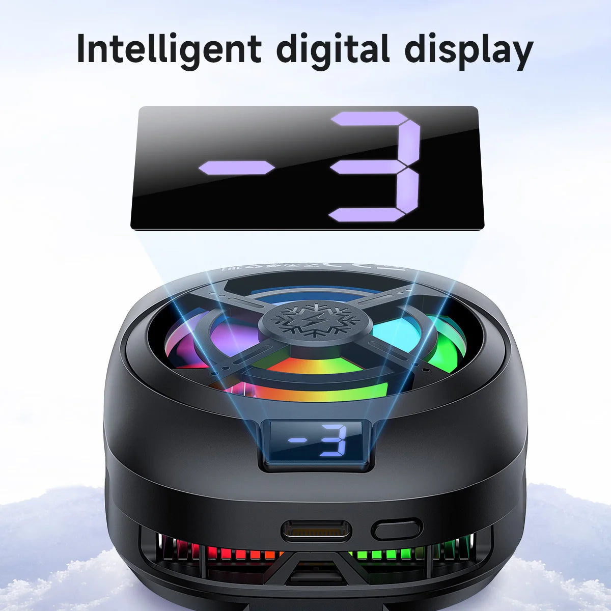 HOCO GM76 Magnetic Phone Cooler with RGB Display