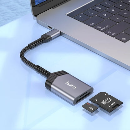 HOCO UA25 USB-C OTG 2-in-1 Card Reader for SD and MicroSD