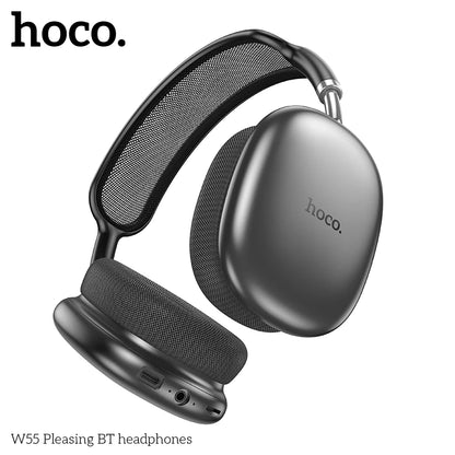 Hoco W55 Pleasing BT headphones on a white background