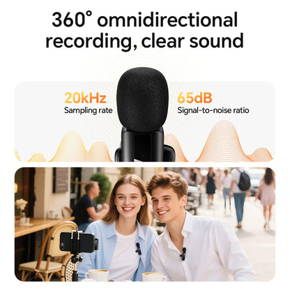 HOCO L20A Wireless Lavalier Microphone for iPhone and Android