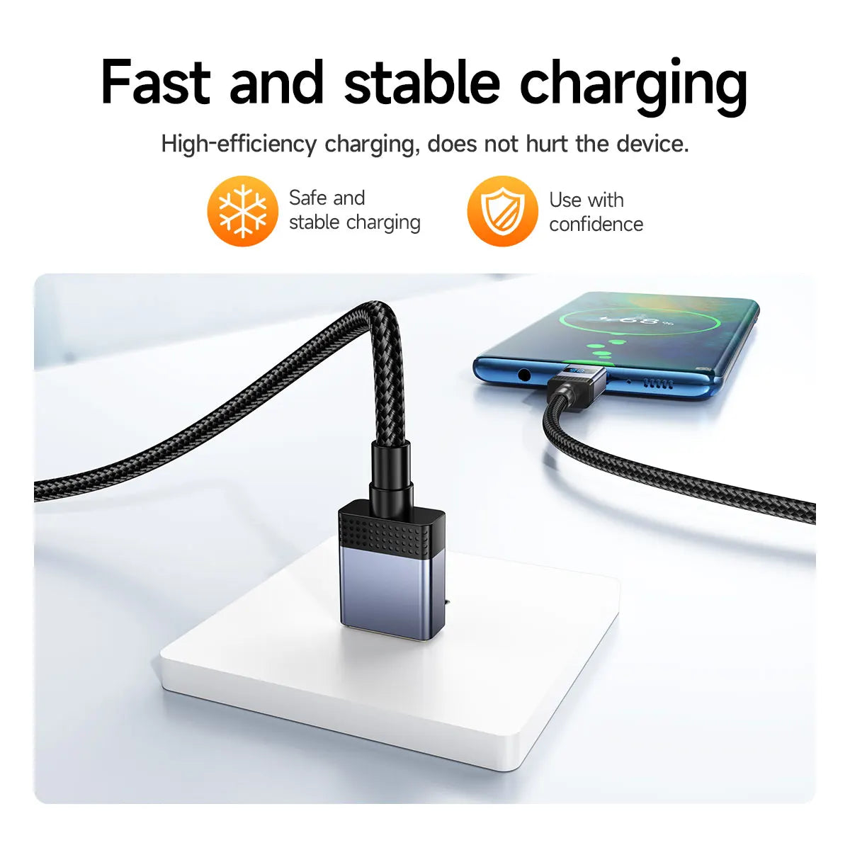 HOCO X118 USB-C to USB-C 100W Charging Cable with Digital Display