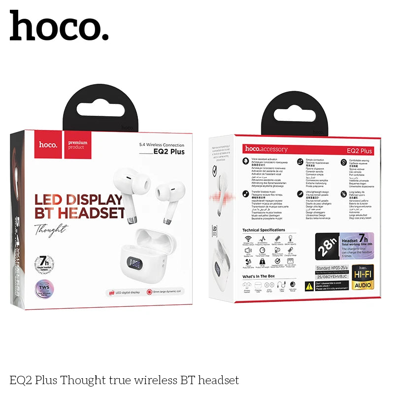 HOCO EQ2 Plus True Wireless Earbuds