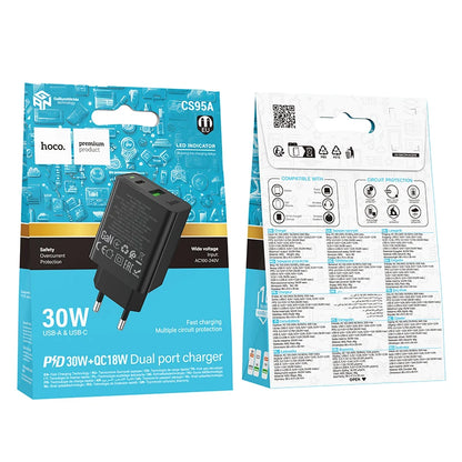 HOCO CS95A GaN 30W Fast Charger Kit with USB-C Cable