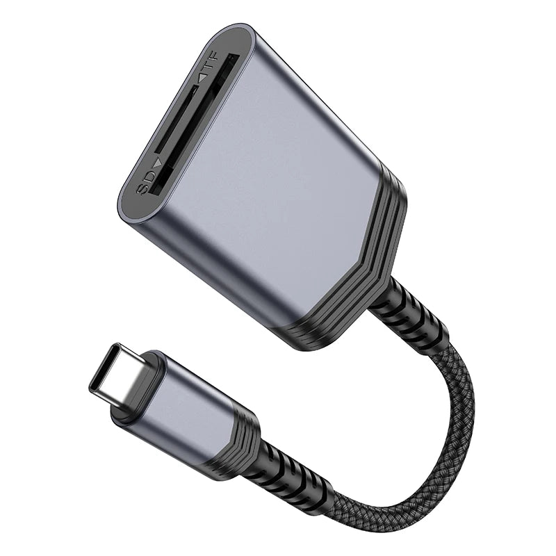 HOCO UA25 USB-C OTG 2-in-1 Card Reader for SD and MicroSD
