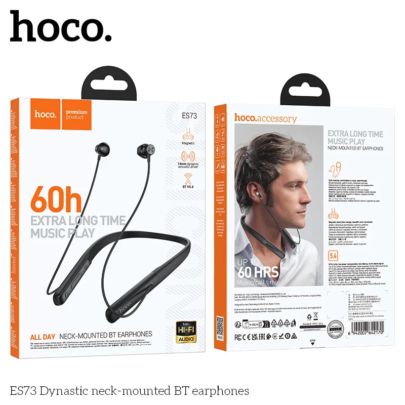 HOCO ES73 HiFi Wireless Neckband Earphones