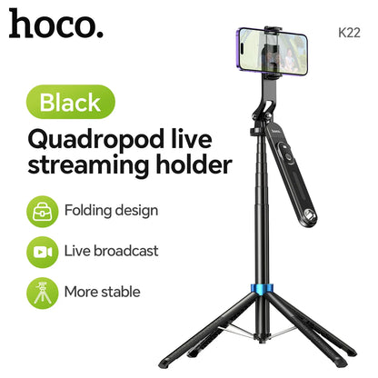 HOCO K22 Extendable Tripod with Bluetooth Remote